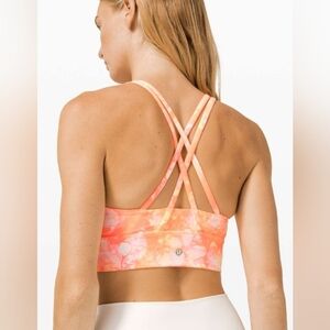 Lululemon Energy Bra High Neck Long Line Shibori, size 12